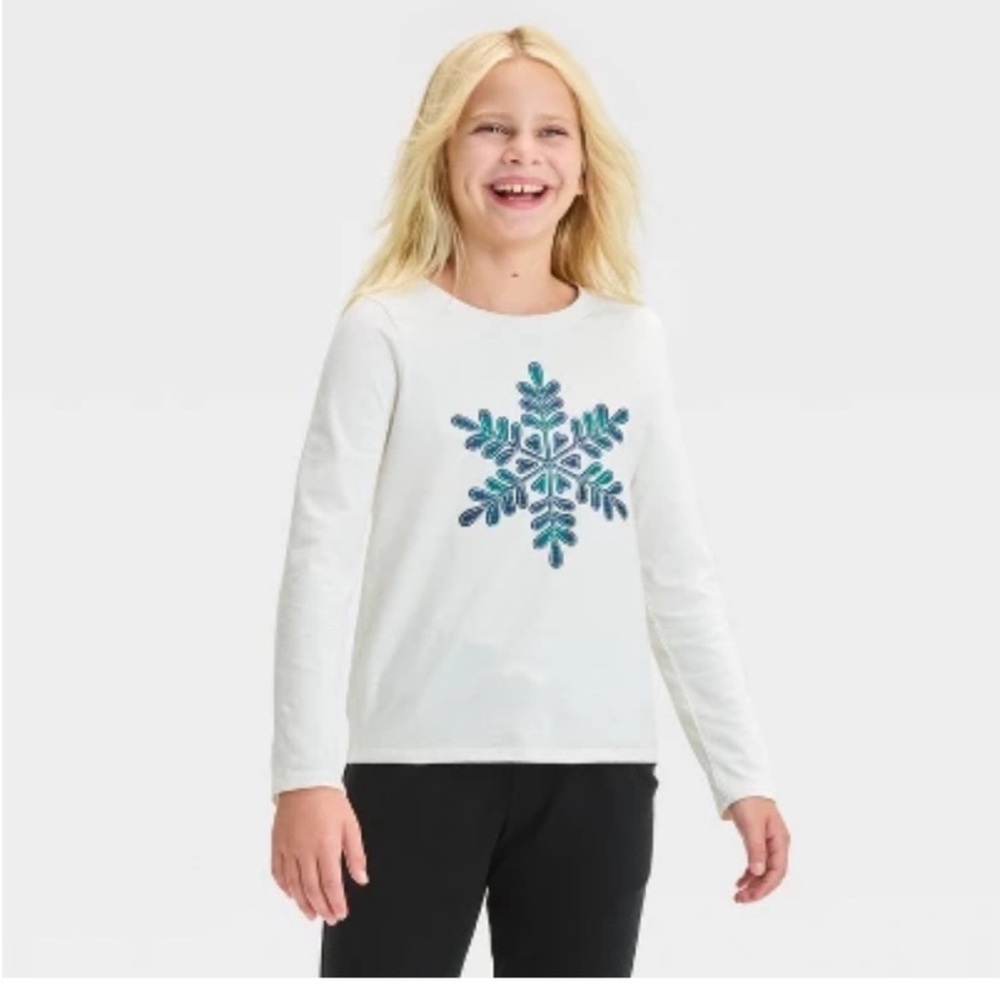 Cat and Jack Snowflake Shirt
